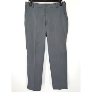 Nike Golf Tour Performance Pants Mens Size 32x30 Gray Strip Stretch‎ Lightweight